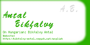 antal bikfalvy business card